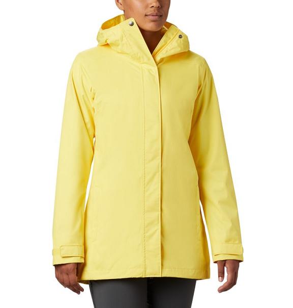 Columbia Splash A Little II Rain Jacket Yellow For Women's NZ29180 New Zealand